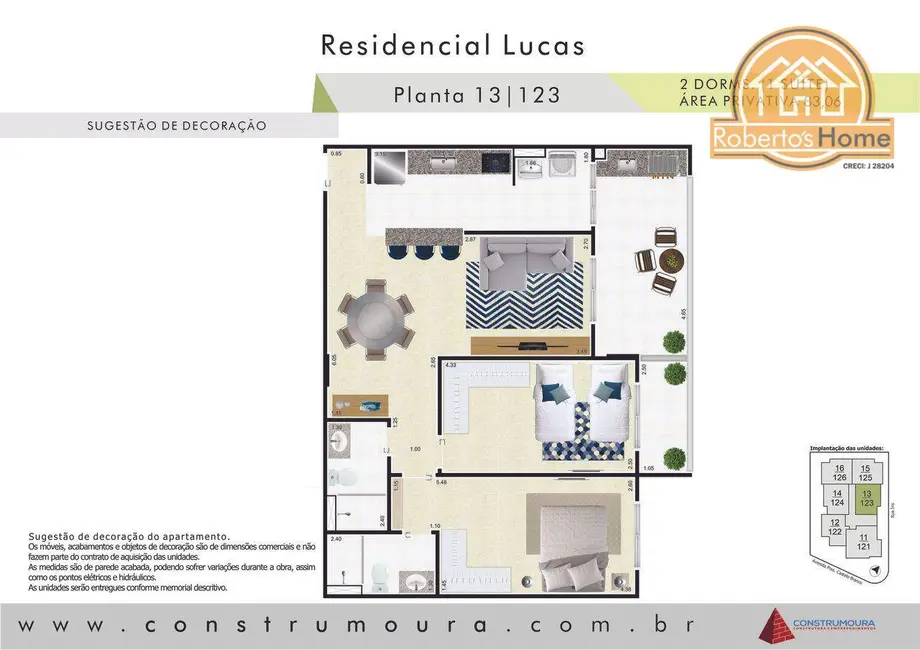 Foto 8 de Apartamento com 2 quartos à venda, 79m2 em Praia Grande - SP