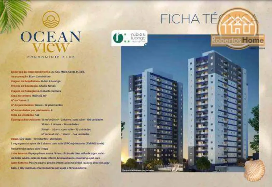 Foto 3 de Apartamento com 1 quarto à venda, 47m2 em Mongagua - SP