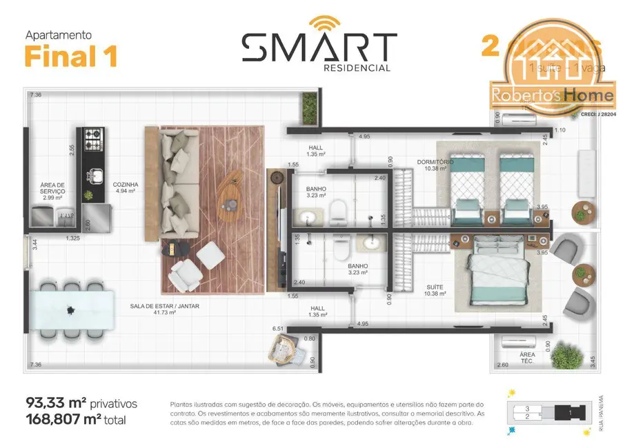 Apartamento com 1 quarto à venda, 44m2 em Praia Grande - SP - imagem 4 Foto 4 de Apartamento com 1 quarto à venda, 44m2 em Praia Grande - SP