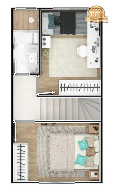 Foto 4 de Sobrado com 2 quartos à venda, 51m2 em Praia Grande - SP