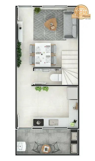 Foto 3 de Sobrado com 2 quartos à venda, 51m2 em Praia Grande - SP