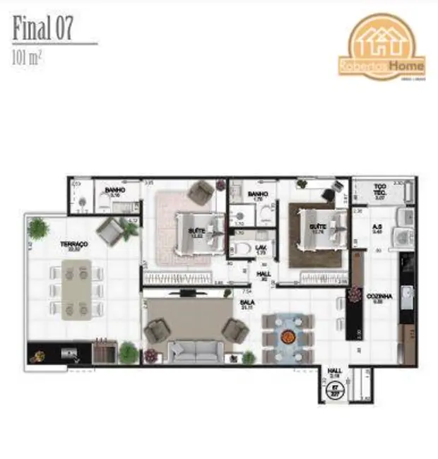 Apartamento com 2 quartos à venda, 89m2 em Praia Grande - SP - imagem 9 Foto 9 de Apartamento com 2 quartos à venda, 89m2 em Praia Grande - SP