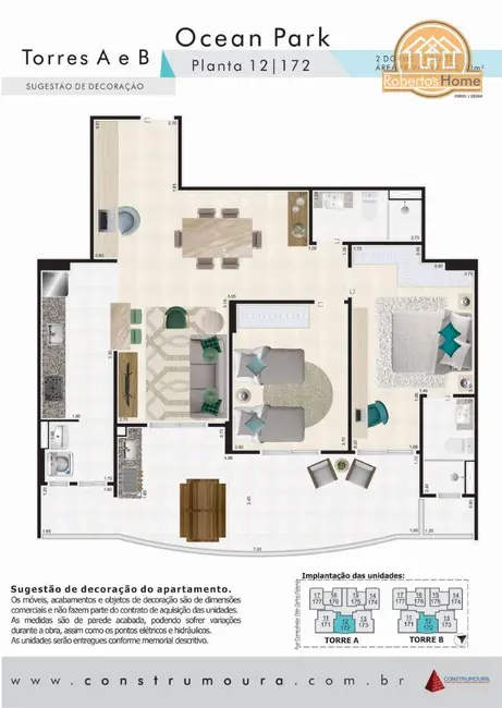 Apartamento com 2 quartos à venda, 102m2 em Ocian, Praia Grande - SP - imagem 6 Foto 6 de Apartamento com 2 quartos à venda, 102m2 em Ocian, Praia Grande - SP