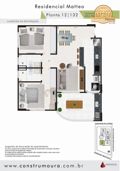 Foto 7 de Apartamento com 2 quartos à venda, 72m2 em Mongagua - SP