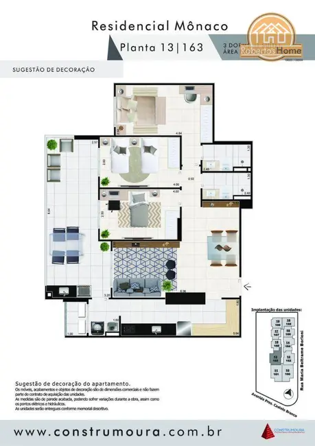 Foto 9 de Apartamento com 2 quartos à venda, 77m2 em Caiçara, Praia Grande - SP