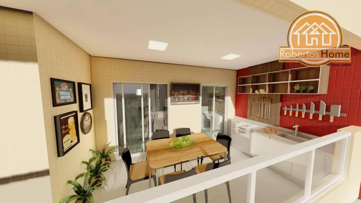 Foto 2 de Apartamento com 2 quartos à venda, 76m2 em Tupi, Praia Grande - SP