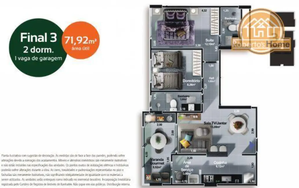 Apartamento com 2 quartos à venda, 72m2 em Centro, Itanhaem - SP - imagem 8 Foto 8 de Apartamento com 2 quartos à venda, 72m2 em Centro, Itanhaem - SP