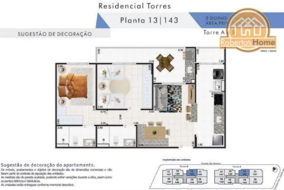 Foto 5 de Apartamento com 2 quartos à venda, 71m2 em Praia Grande - SP