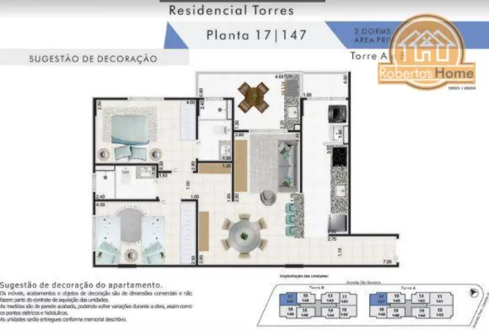 Foto 8 de Apartamento com 2 quartos à venda, 71m2 em Praia Grande - SP