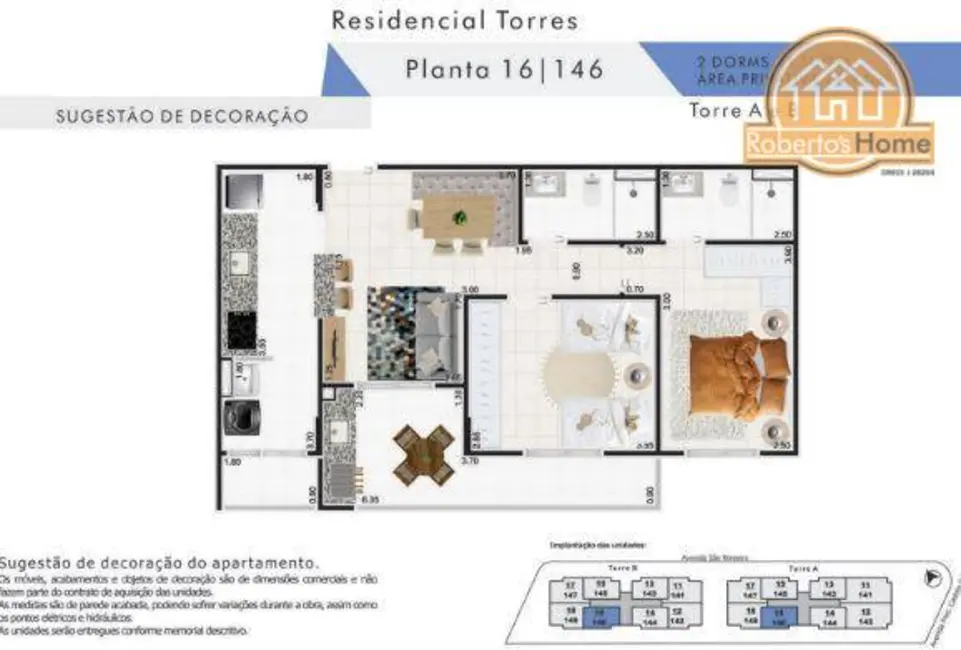 Foto 7 de Apartamento com 2 quartos à venda, 71m2 em Praia Grande - SP