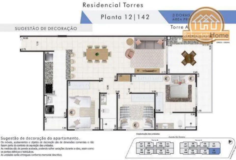 Apartamento com 3 quartos à venda, 111m2 em Praia Grande - SP - imagem 5 Foto 5 de Apartamento com 3 quartos à venda, 111m2 em Praia Grande - SP