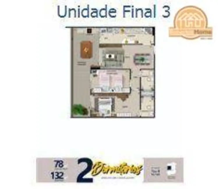 Apartamento com 2 quartos à venda, 70m2 em Aviação, Praia Grande - SP - imagem 4 Foto 4 de Apartamento com 2 quartos à venda, 70m2 em Aviação, Praia Grande - SP