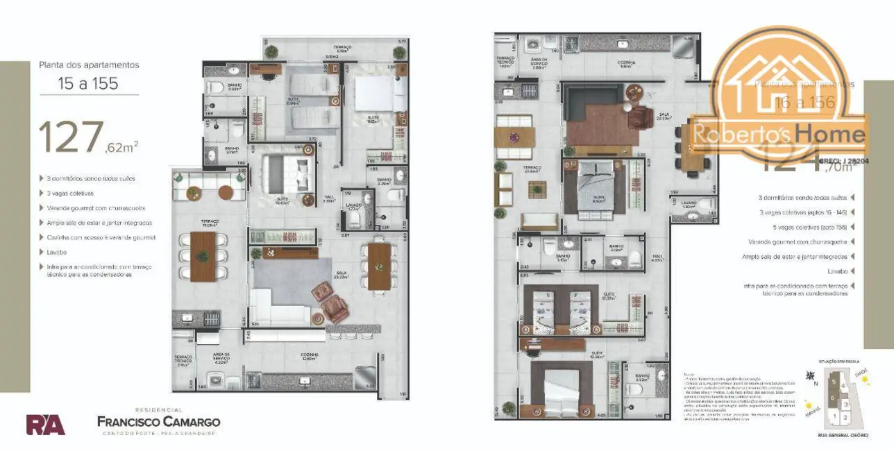 Apartamento com 2 quartos à venda, 72m2 em Canto do Forte, Praia Grande - SP - imagem 7 Foto 7 de Apartamento com 2 quartos à venda, 72m2 em Canto do Forte, Praia Grande - SP