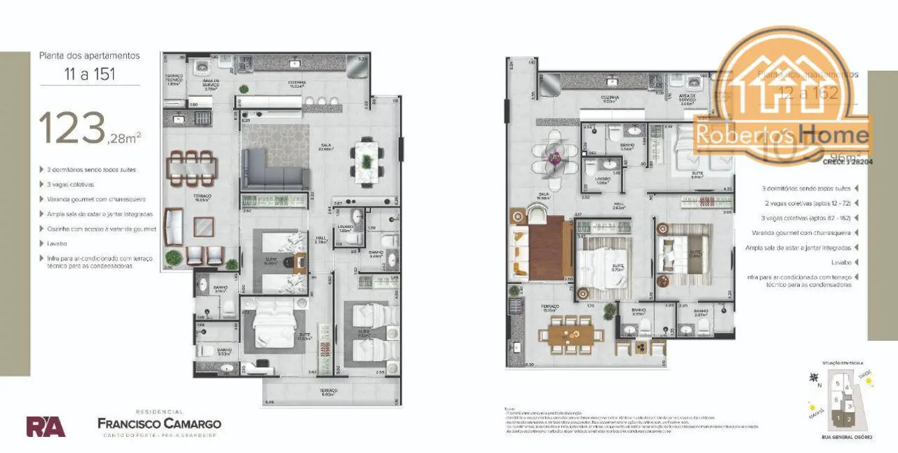 Apartamento com 2 quartos à venda, 72m2 em Canto do Forte, Praia Grande - SP - imagem 5 Foto 5 de Apartamento com 2 quartos à venda, 72m2 em Canto do Forte, Praia Grande - SP