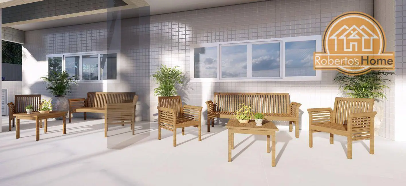 Foto 3 de Apartamento com 2 quartos à venda, 75m2 em Mongagua - SP