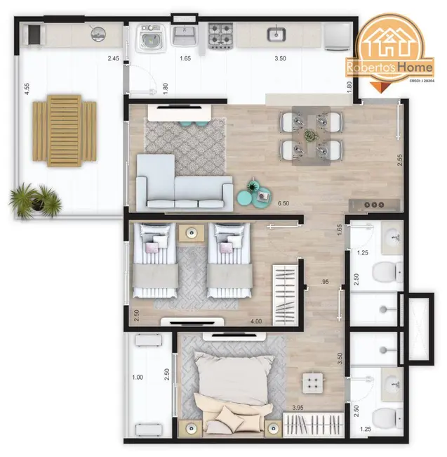 Foto 6 de Apartamento com 2 quartos à venda, 80m2 em Centro, Mongagua - SP