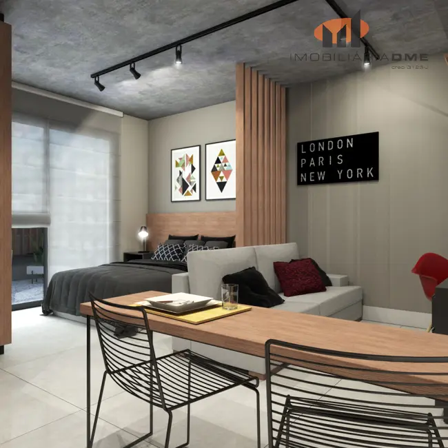 Apartamento com 1 quarto à venda, 26m2 em São Francisco, Curitiba - PR - imagem 4 Foto 4 de Apartamento com 1 quarto à venda, 26m2 em São Francisco, Curitiba - PR