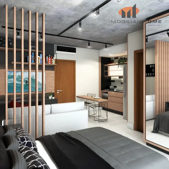 Apartamento com 1 quarto à venda, 26m2 em São Francisco, Curitiba - PR - imagem 3 Foto 3 de Apartamento com 1 quarto à venda, 26m2 em São Francisco, Curitiba - PR