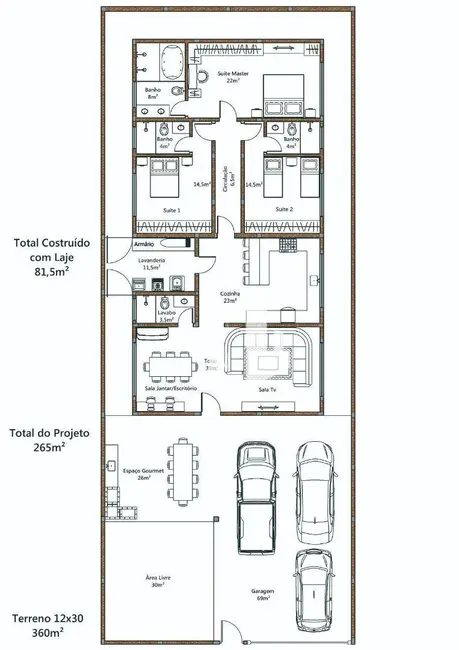 Foto 1 de Casa com 3 quartos à venda, 360m2 em Jardim Juliana, Jau - SP