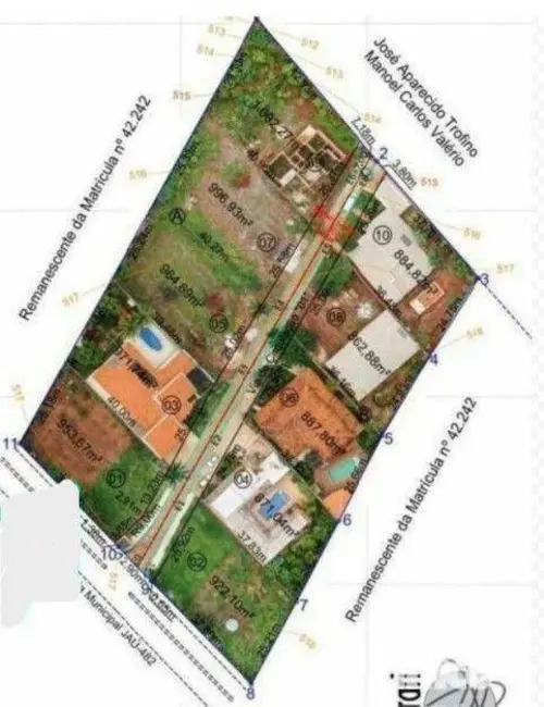 Foto 3 de Terreno / Lote à venda, 996m2 em Jardim Padre Augusto Sani, Jau - SP