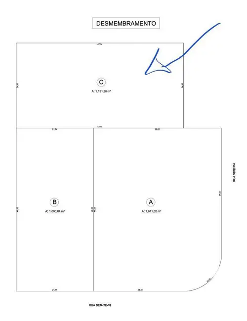 Foto 4 de Terreno / Lote à venda, 1131m2 em Jau - SP