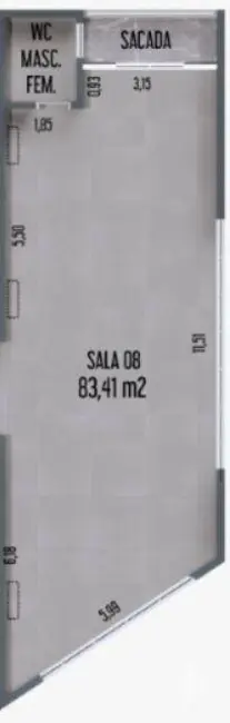 Sala Comercial à venda e para alugar, 83m2 em Jardim Jorge Atalla, Jau - SP - imagem 3 Foto 3 de Sala Comercial à venda e para alugar, 83m2 em Jardim Jorge Atalla, Jau - SP
