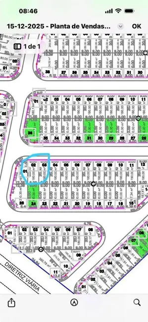 Foto 1 de Terreno / Lote à venda, 180m2 em Jau - SP