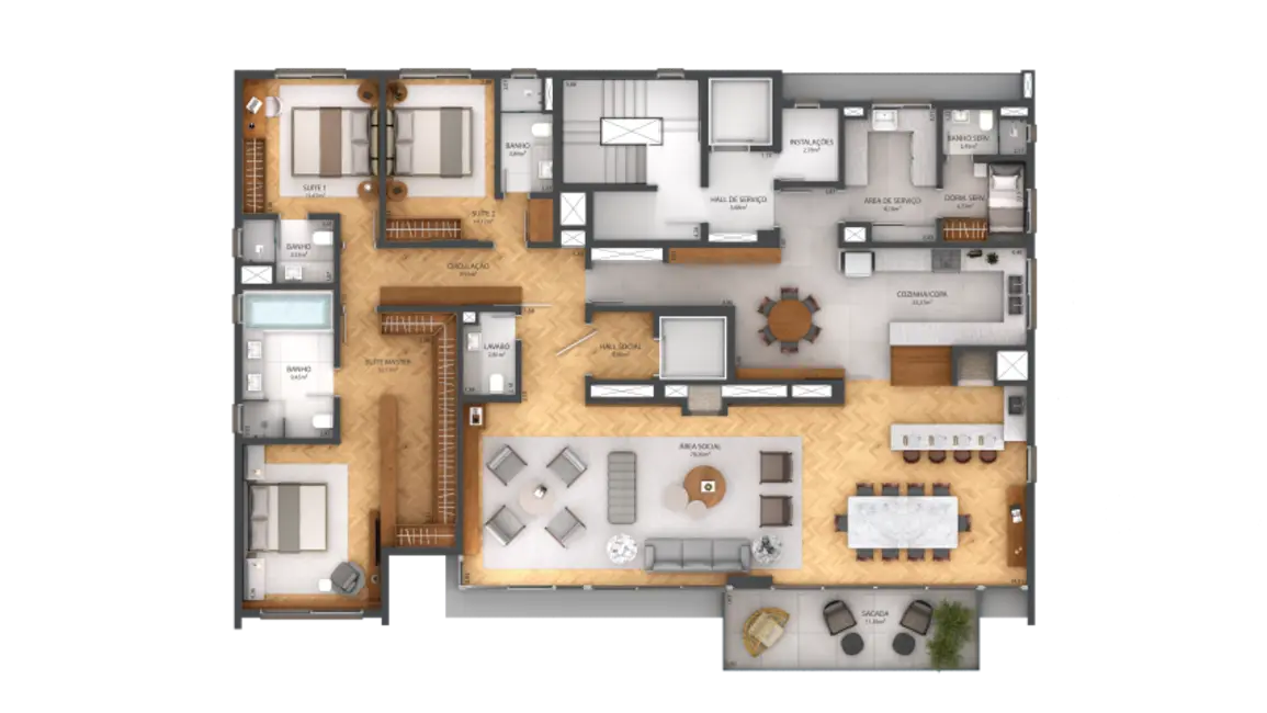 Foto 4 de Apartamento com 3 quartos à venda, 268m2 em Rio Branco, Porto Alegre - RS