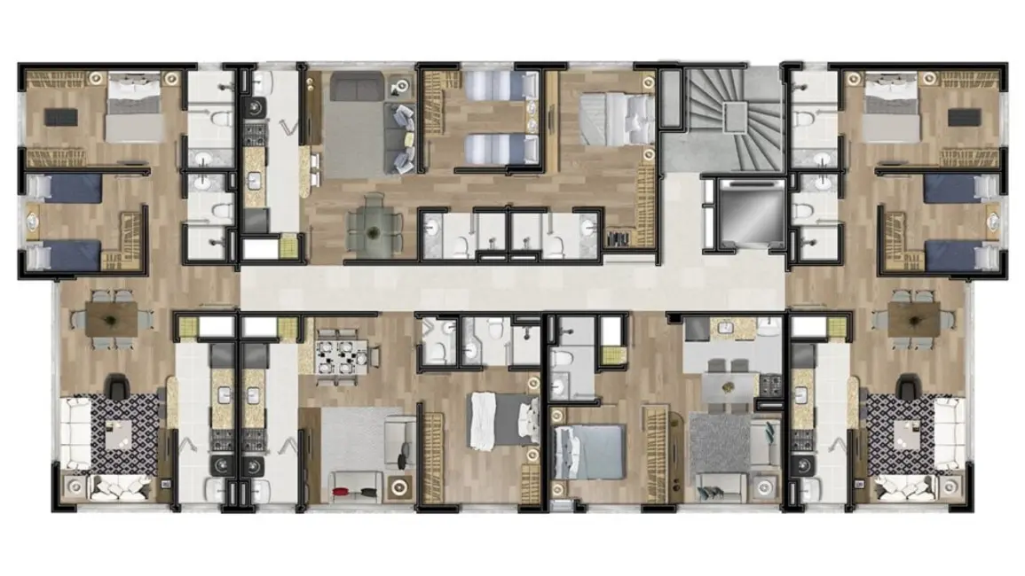 Foto 2 de Apartamento com 2 quartos à venda, 60m2 em Bom Fim, Porto Alegre - RS