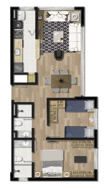 Foto 5 de Apartamento com 2 quartos à venda, 60m2 em Bom Fim, Porto Alegre - RS