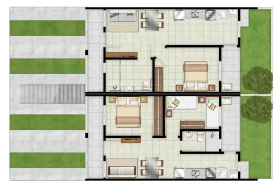 Foto 8 de Casa de Condomínio com 2 quartos à venda, 49m2 em Campo Novo, Porto Alegre - RS