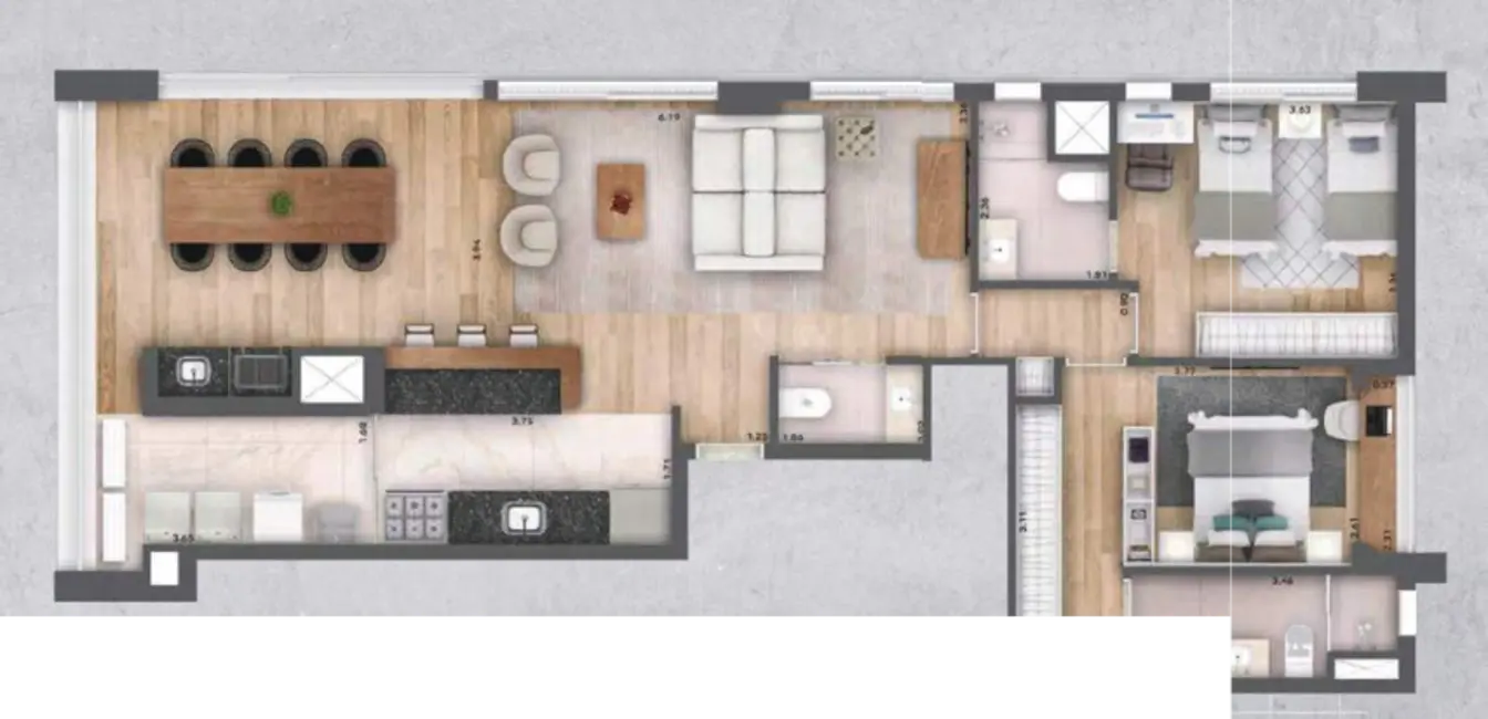 Cobertura com 3 quartos à venda, 211m2 em Perdizes, São Paulo - SP - imagem 5 Foto 5 de Cobertura com 3 quartos à venda, 211m2 em Perdizes, São Paulo - SP