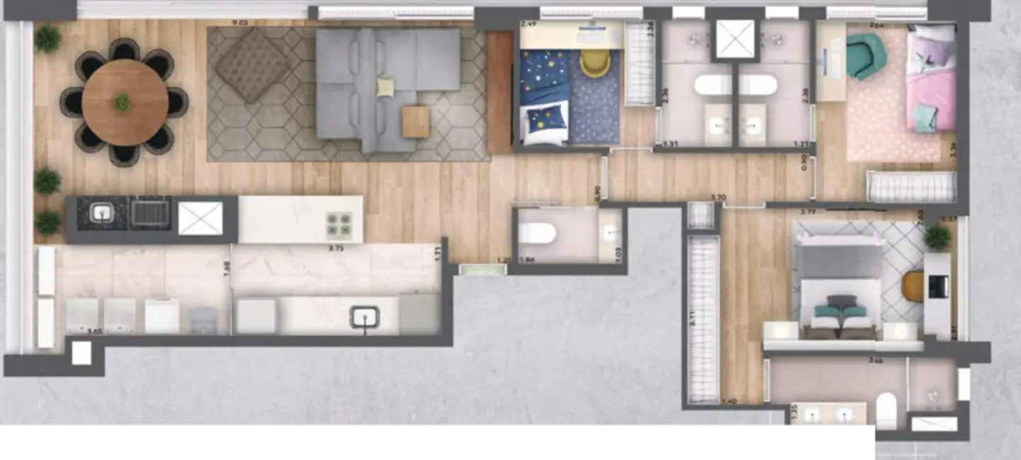 Cobertura com 3 quartos à venda, 211m2 em Perdizes, São Paulo - SP - imagem 3 Foto 3 de Cobertura com 3 quartos à venda, 211m2 em Perdizes, São Paulo - SP