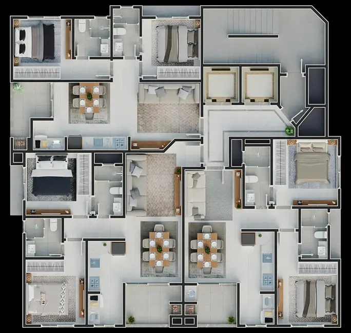 Foto 3 de Apartamento com 2 quartos à venda, 62m2 em Itapema - SC