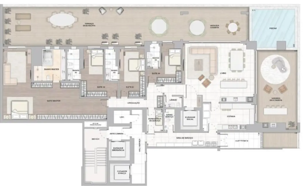 Foto 42 de Apartamento com 4 quartos à venda, 300m2 em Setor Marista, Goiania - GO