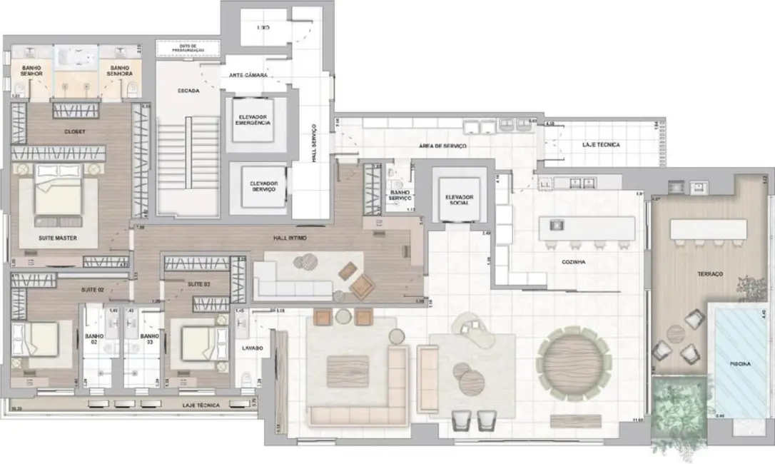 Foto 40 de Apartamento com 4 quartos à venda, 300m2 em Setor Marista, Goiania - GO