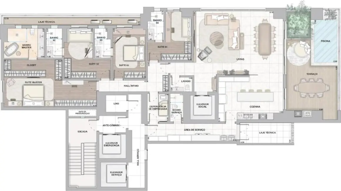 Foto 31 de Apartamento com 4 quartos à venda, 300m2 em Setor Marista, Goiania - GO