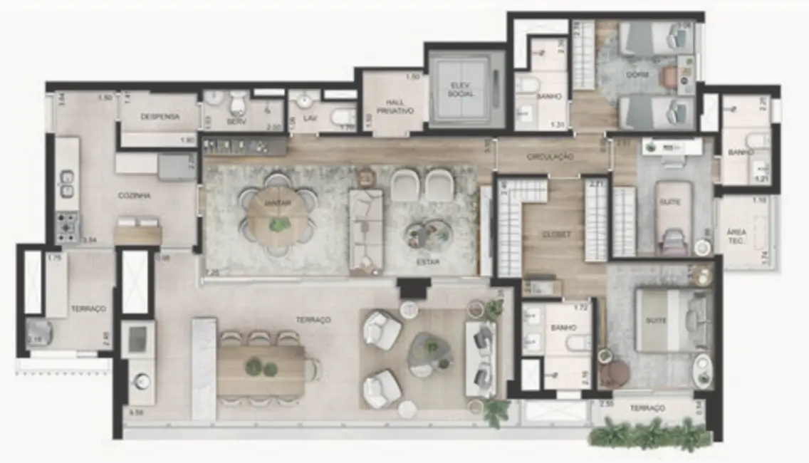 Foto 2 de Apartamento com 4 quartos à venda, 156m2 em Perdizes, São Paulo - SP