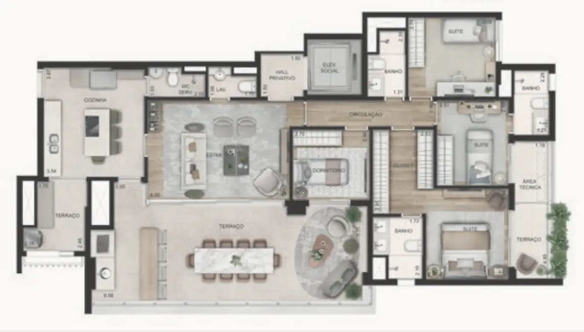 Foto 5 de Apartamento com 4 quartos à venda, 156m2 em Perdizes, São Paulo - SP