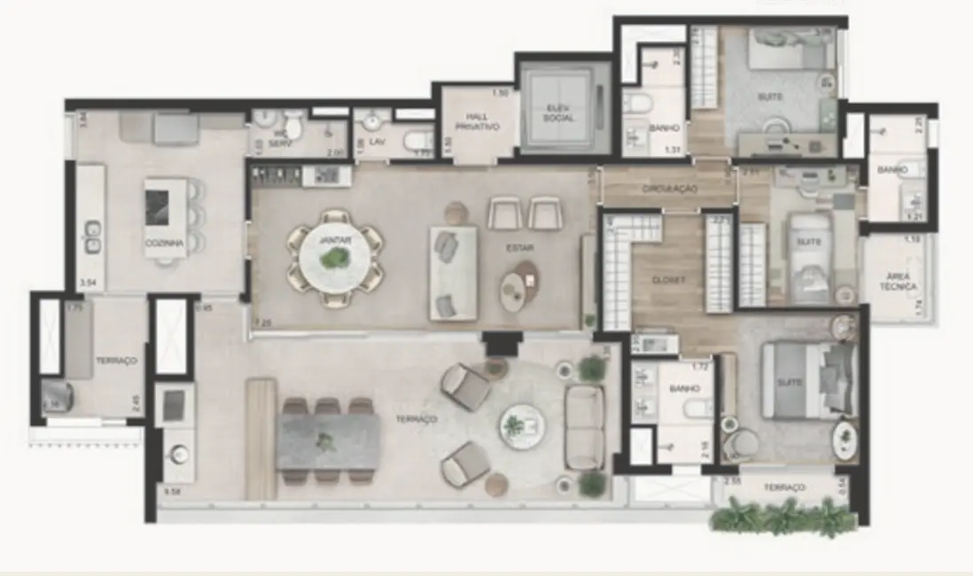 Foto 3 de Apartamento com 4 quartos à venda, 156m2 em Perdizes, São Paulo - SP