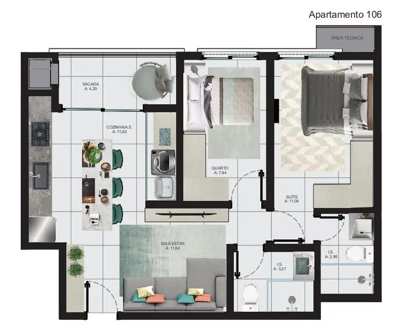 Foto 8 de Cobertura com 3 quartos à venda, 99m2 em Ingleses do Rio Vermelho, Florianopolis - SC