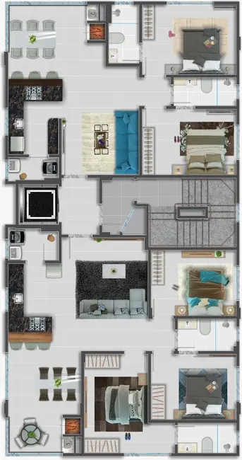 Foto 8 de Apartamento com 3 quartos à venda, 95m2 em Porto Belo - SC