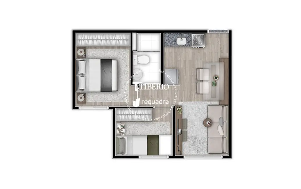 Apartamento com 1 quarto à venda, 33m2 em Brás, São Paulo - SP - imagem 5 Foto 5 de Apartamento com 1 quarto à venda, 33m2 em Brás, São Paulo - SP