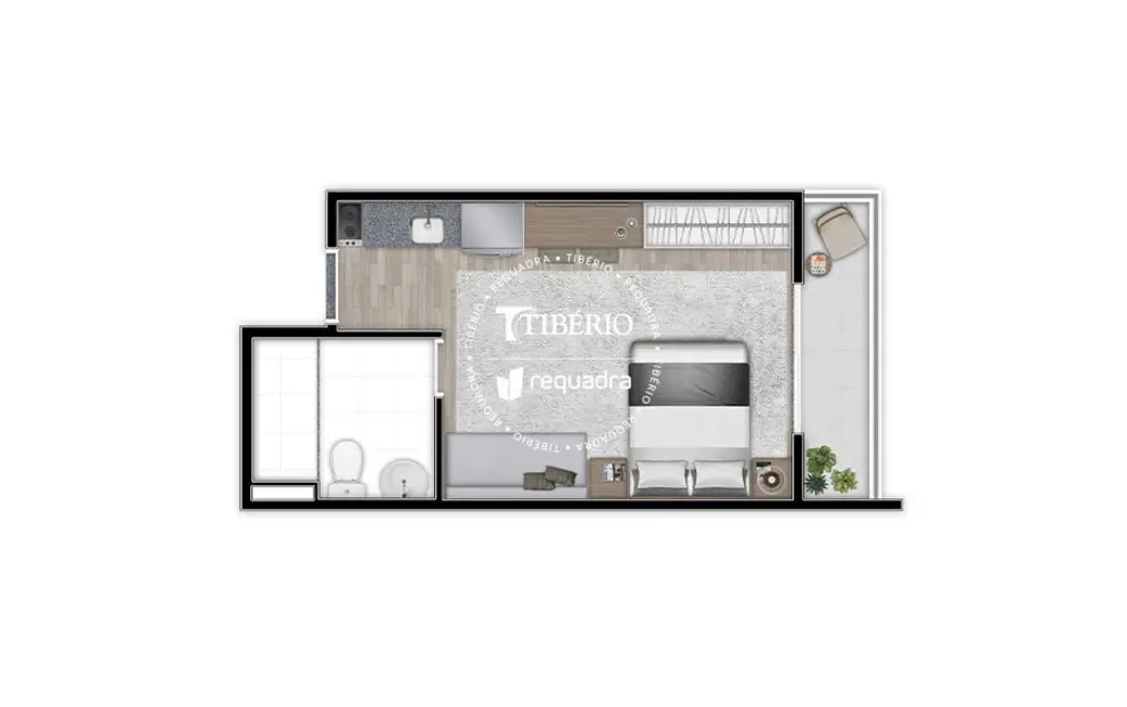 Apartamento com 1 quarto à venda, 33m2 em Brás, São Paulo - SP - imagem 3 Foto 3 de Apartamento com 1 quarto à venda, 33m2 em Brás, São Paulo - SP