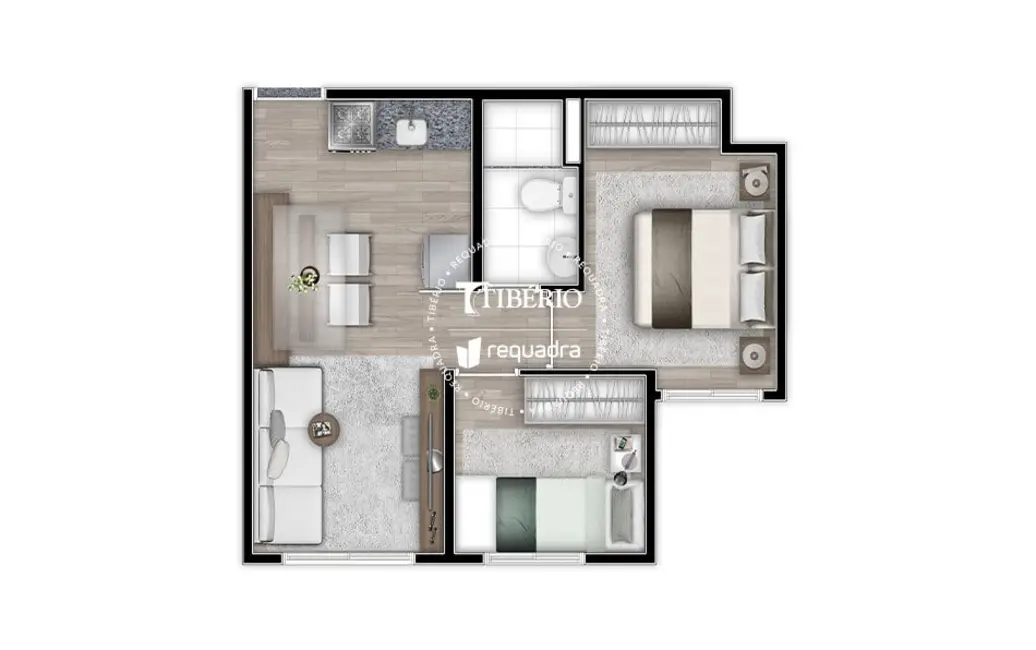 Apartamento com 1 quarto à venda, 33m2 em Brás, São Paulo - SP - imagem 6 Foto 6 de Apartamento com 1 quarto à venda, 33m2 em Brás, São Paulo - SP