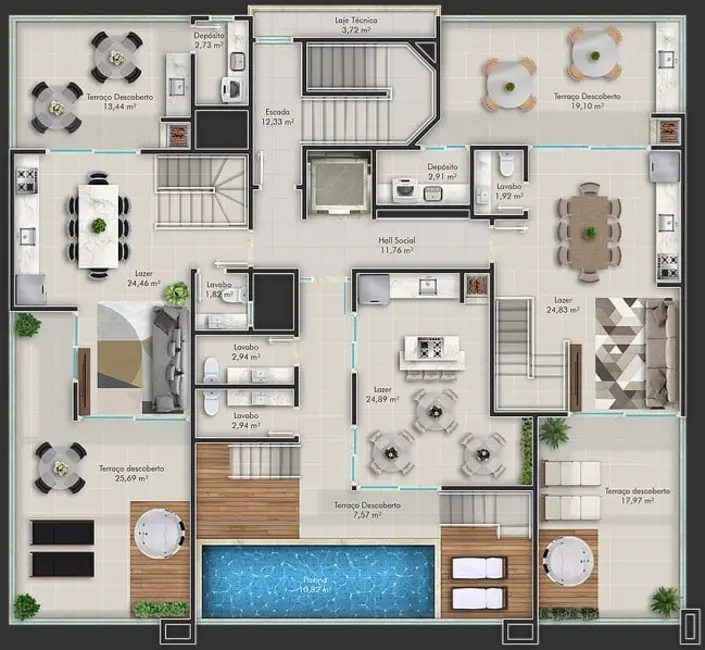 Foto 9 de Apartamento com 2 quartos à venda, 71m2 em Bombinhas - SC