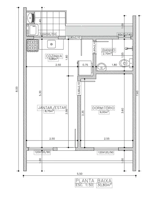 Foto 7 de Casa de Condomínio com 2 quartos à venda, 60m2 em Guaiba - RS