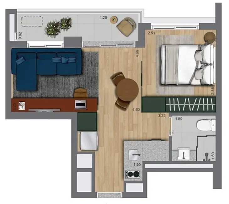 Apartamento com 2 quartos à venda, 42m2 em Butantã, São Paulo - SP - imagem 6 Foto 6 de Apartamento com 2 quartos à venda, 42m2 em Butantã, São Paulo - SP