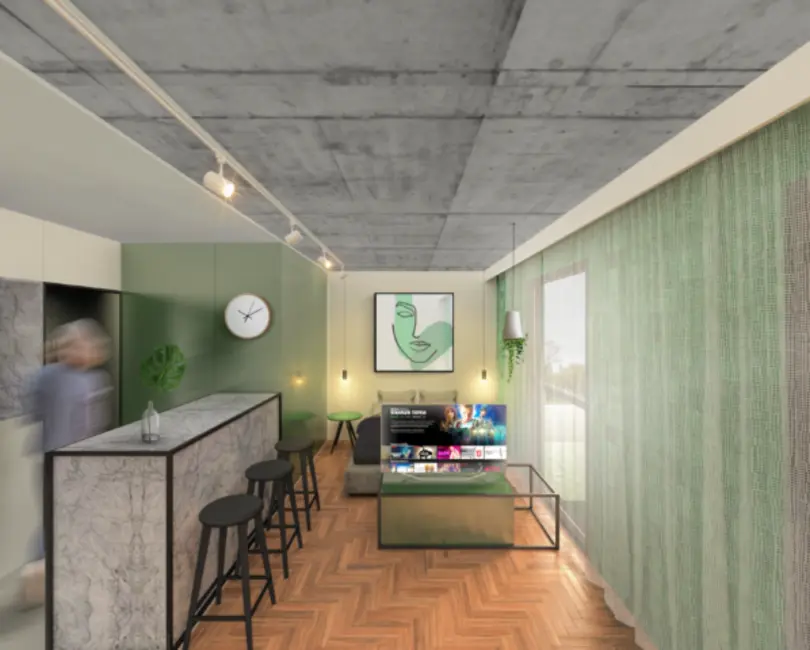 Foto 5 de Apartamento com 1 quarto à venda, 19m2 em Cajuru, Curitiba - PR