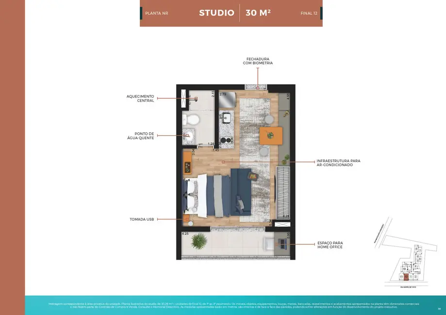Foto 9 de Apartamento com 2 quartos à venda, 60m2 em Higienópolis, São Paulo - SP